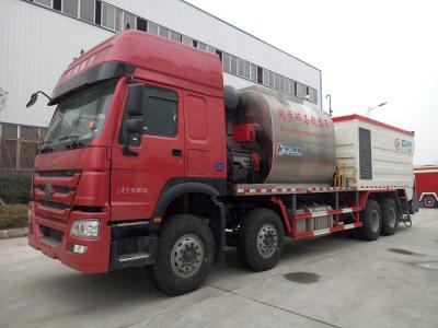 China HOWO Road Construction Bitumen Tank And Gravel Synchronous Slurry Seal Chip Sealer Truck for sale