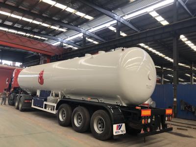 Cina autoarticolato mobile di trasporto del camion cisterna del gas 59.52cbm/di 60cbm GPL in vendita