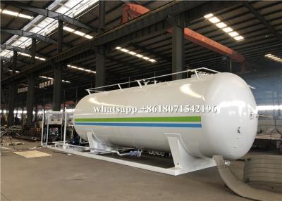 China diseño de relleno móvil del tanque de almacenamiento de gasolina de 30000L LPG 1.71Mpa con el dispensador de relleno 2 en venta