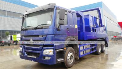 China Carbon Steel Bin SINOTRUK 6x4 Waste Removal Trucks for sale