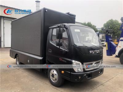 China Foton Aumark Outdoor Full Color LED Display Advertise Truck P4 P5 P6 Mobile LED Billboard Truck for sale