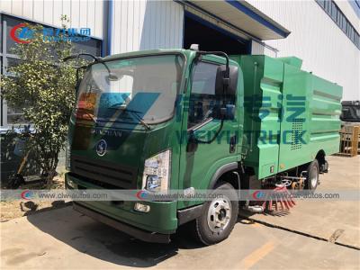 China Shacman 6CBM Water Sprinkler Dust Suction Road Sweeper Truck for sale