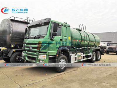 China SINOTRUK Howo 6X4 18CBM Sewage Suction Tanker Truck for sale