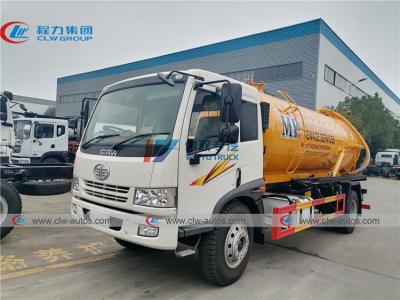 China RHD FAW J5K 10000 Liters Septic Tanker Truck for sale