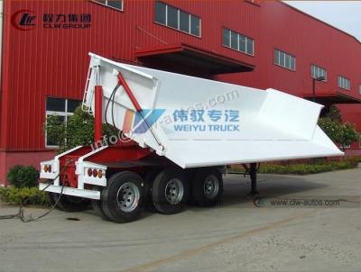 China 20T 25T 30T 3 Axle OZ Side Dump Semi Trailer for sale