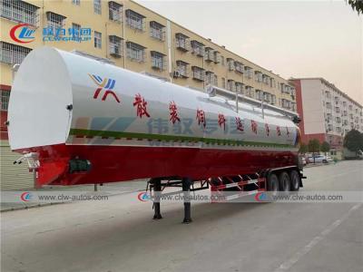 China 65m3 Electrical Hydraulic Driving Bulk Feed Trailer for sale