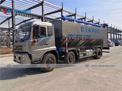 China Dongfeng 4*2 30m3 Cattle Feed Truck With 3 Screw Augers for sale