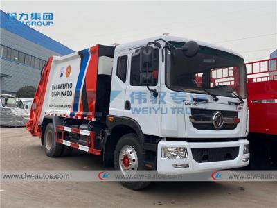中国 Dongfeng D9 10M3 10CBMの後部積込み機の廃物のコンパクターのトラック 販売のため