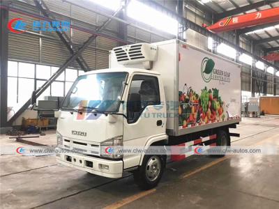 China ISUZU 3T 4T Refrigerated Van Truck For Ice Cream Delivery for sale