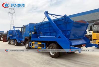 China Hydraulic Lift Sinotruk Howo 4x2 10m3 Swing Arm Garbage Truck for sale
