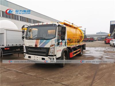 중국 SINOTRUK HOWO 8000 리터 하수구 세정 트럭 판매용