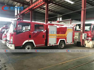 China LHD Howo 116HP 6 Tires Firefighter Truck With 3000L Water Tank for sale