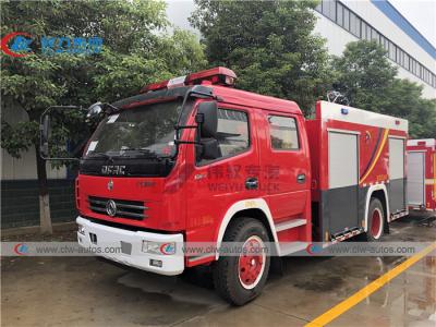 China LHD RHD Double Row Dongfeng Fire Fighting Truck With 3500L Water Tanker for sale