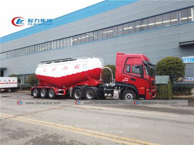 China 27.5cbm Carbon Steel Tanker 3 Axle Semi Trailer With Truck Head for sale