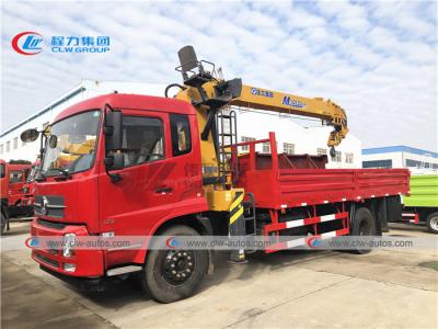 China Dongfeng 190HP Truck Mounted XCMG 8 Tons Straight Boom Crane for sale