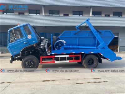 China Dongfeng 170HP 8m3 Carbon Steel Skip Loader Garbage Truck for sale