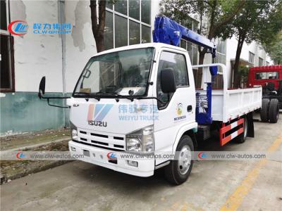 China ISUZU Mini Cargo Lorry Mounted 2T 3.2T Telescopic Boom Crane for sale