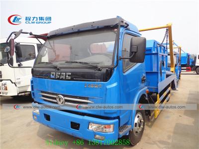 China 5cbm Self Loading Dongfeng Swing Arm Garbage Truck With Hanging Chain for sale