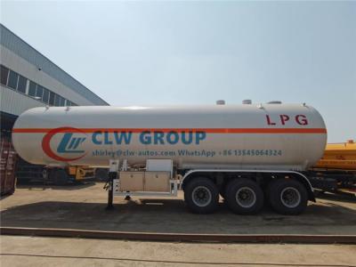 China ASME Q345R 16.1 Bar 54000 Liters 25MT LPG Tanker Trailer for sale
