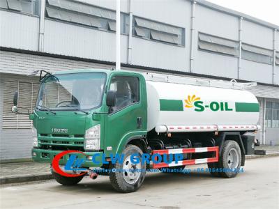 China 8T 10T ISUZU 190HP Carbon Steel Oil Tanker Truck for sale