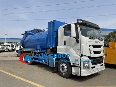 China De Vrachtwagen van ISUZU GIGA 18 Ton Combined Vacuum Sewer Jetting Te koop