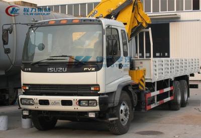 China Japanese Isuzu LHD 6X4 Truck Mounted 10T Knuckle Boom Crane for sale