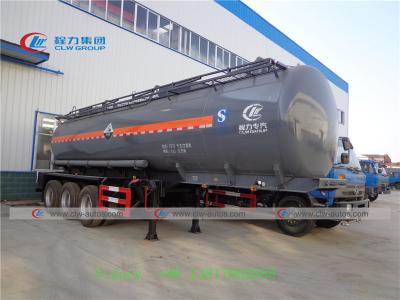 China 24000L 3 Axle Hydrochloric Acid Sulfuric Acid Liquid Tank Trailer for sale