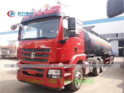 中国 半Shacman M3000 6X4 3の車軸21cbm硫酸タンク トレーラー 販売のため