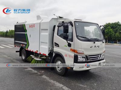 China Cummins Engine 5 Ton JAC Vacuum Road Sweeper Truck for sale
