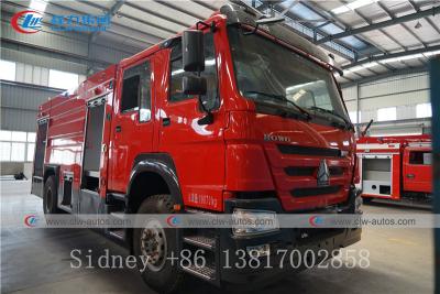 Chine Sapeur-pompier Truck de réservoir de mousse de l'eau de Sinotruk HOWO 4X2 6cbm à vendre