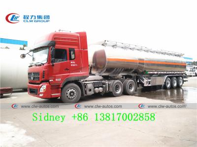Chine Tri camion de réservoir diesel d'alliage d'aluminium de l'axe 47cbm de LHD RHD à vendre