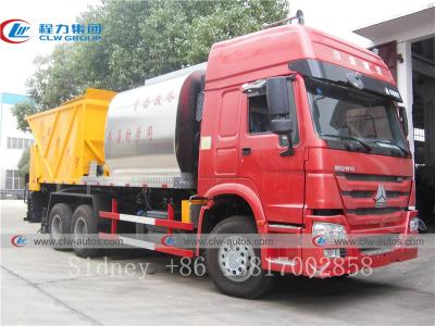 China HOWO 6X4 Stainless Steel Q304-2B Asphalt Paving Truck for sale