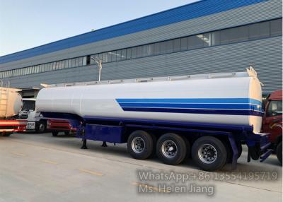 China 45m3 Tri Axle Q235 Carbon Steel Fuel Truck Trailer for sale