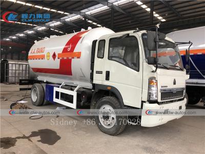 China HOWO 4X2 LHD 15000 Liters LPG Gas Truck With Dispenser for sale