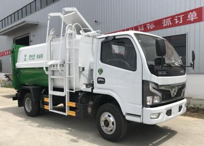 China Dongfeng 4X2 Side Loading Bin Waste Compactor Vehicle for sale