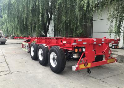China Tri Axle 40ft 45ft Skeleton Semi Trailer For Cold Chain Transportation for sale