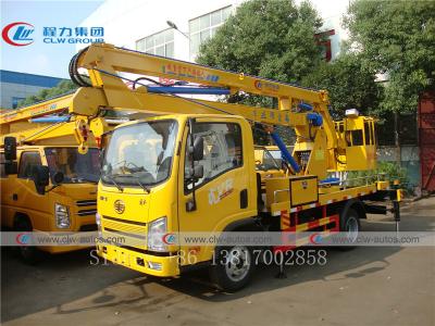 China Faltender Arm-Luftarbeit-Pritschenwagen FAW 4x2 16m zu verkaufen