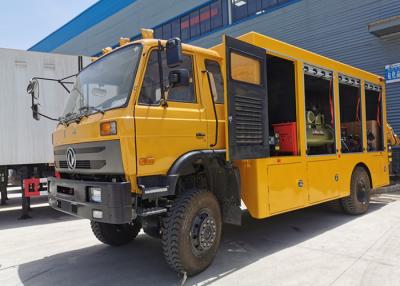 China Multifunctional Dongfeng 4x4 Mobile Workshop Truck With XCMG Crane for sale