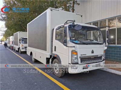 China SINOTRUK HOWO 4x2 P4 P5 P6 LED Mobile Advertising Truck for sale