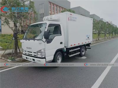 China ISUZU ELF 4x2 98hp Small Refrigerated Box Truck for sale