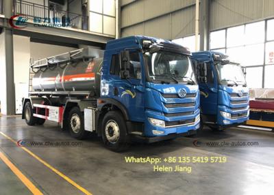 China FAW 6x2 10000L RHD Sulfuric Acid Liquid Chemical Transport Truck for sale