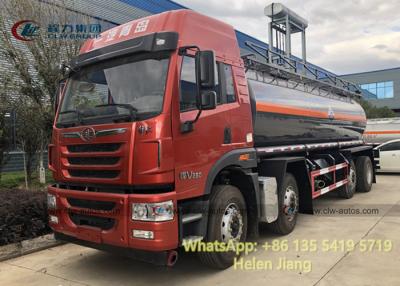 China Caminhão químico ácido sulfúrico diluído do transporte de FAW 8x4 20CBM RHD à venda