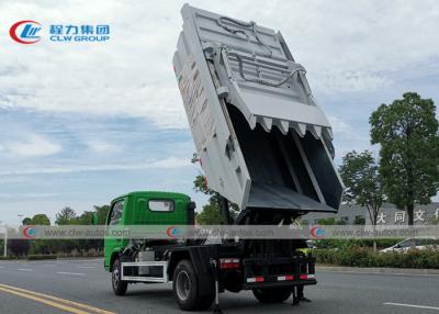 China Dongfeng 4x2 Small Hydraulic Rear Loader Garbage Truck for sale