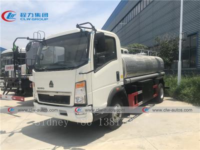 China Sinotruk Howo 5cbm SUS304 Tank Water Delivery Truck for sale
