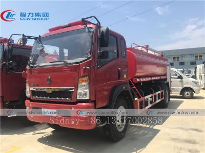 China Het Watertank van Sinotrukhowo 4x2 4CBM Brandbestrijdingsvrachtwagen Te koop