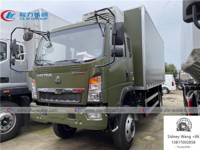 China 10T 12T SINOTRUK HOWO 4x4 Refrigerated Van Truck With Thermo King Freezer for sale
