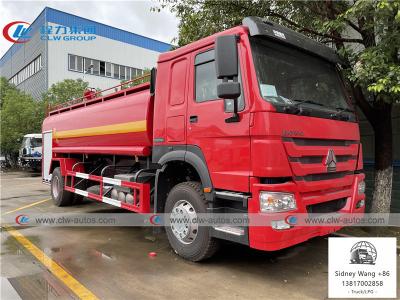 China Sinotruk Howo 4x2 Fire Fighting Truck With 15cbm Water Tank for sale