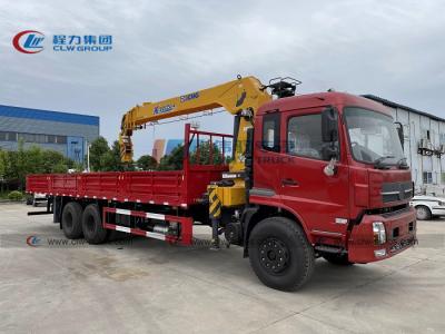 中国 まっすぐな腕を搭載するDongfeng 6x4 10t 12t 16tのトラックによって取付けられる油圧クレーン 販売のため