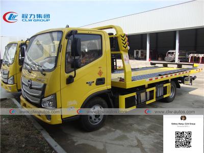 China FOTON AUMARK 3 5 Tons Flatbed Wrecker Towing Truck for sale