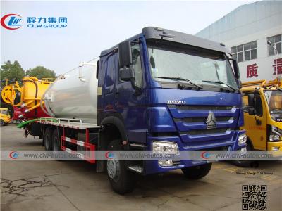 China SINOTRUK HOWO 6x4 371HP 15000 Liters Vacuum Sewer Truck for sale